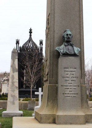 The tomb of John Tyler, 10th President of the United States.