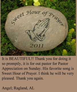 Engraved Bible Quote Rocks