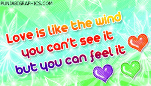 Love Quote: Love Is Like The Wind