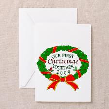 first Christmas together Greeting Card for