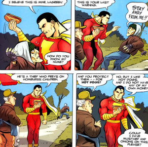 Qual é o problema de um herói gostar de cachorro-quente?