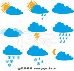 Stock Illustration - Weather icons. Clipart Illustrations gg66276897