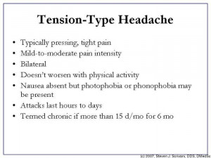 Tension Type Headaches