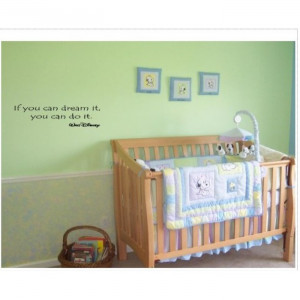 CAN DREAM IT, YOU CAN DO IT WALT DISNEY Vinyl wall quotes and sayings ...
