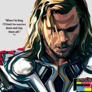 thor quote £ 14 00 thor quote when i m king i ll hunt the monsters ...