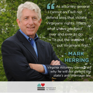 Today, Virginia Attorney General Mark Herring announced that he does ...