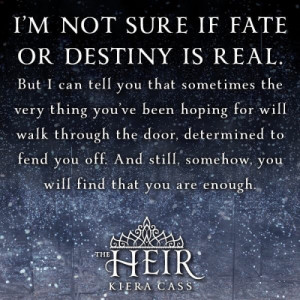 It’s our destiny to read THE HEIR in 7 days!
