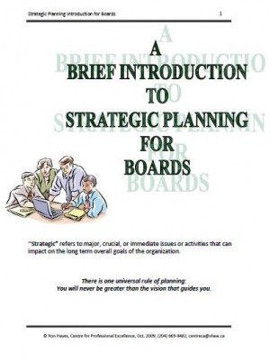 Strategic Planning And...