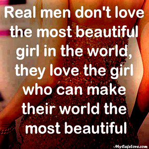 Real men ~ heart touching Quote
