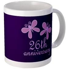 26th Anniversary Keepsake Mugs for