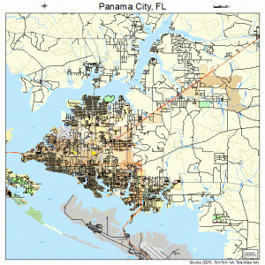 Panama City Florida On Map