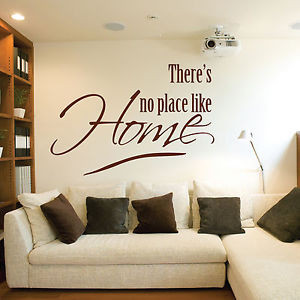 Theres-No-Place-Like-Home-Wall-Quote-Stickers-Wall-Decals-Wall-Art