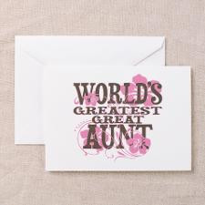 Greatest Great Aunt Greeting Card for