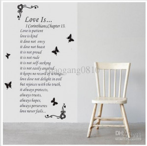 Wholesale - Christian Bible Wall Quote Removable Vinyl Decal Stickers ...