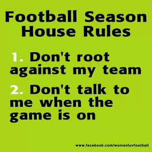 Football Season House Rules