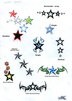 Star Tattoo Designs by munchtr