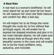 real men are a woman's best friend and inspires. live without fear and ...
