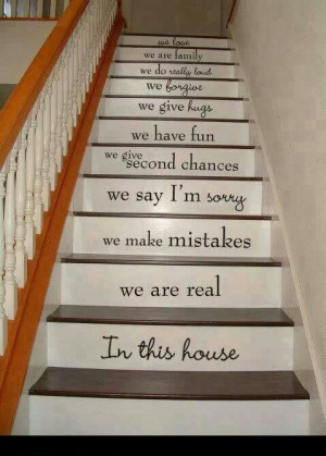Cool idea for drab stairs