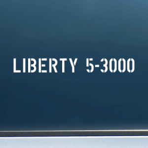 Liberty 5-3000 (Anthem) - Vinyl Decal/Sticker (8