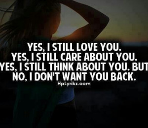 still love you I still care..