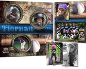 BASEBALL TEMPLATES - Sports Designs - Set 1 - (4) Digital Photoshop ...