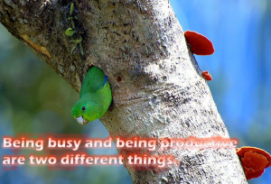 Best Inspirational Quotes on Being Busy And Being Productive Are Two ...