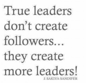 True leadership...