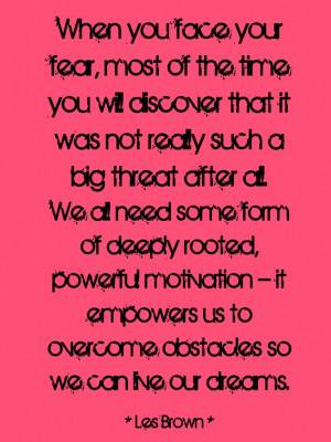 face my fears! Heights, stage fright, failure, expectations, bugs ...