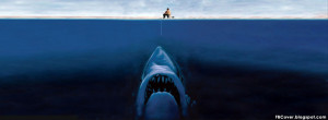 Fishing the Jaws - Funny Facebook Cover