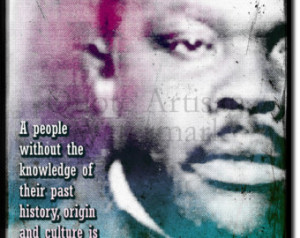 Marcus Garvey Original Art Print - 12x8 Inch Photo Poster Gift Quote ...