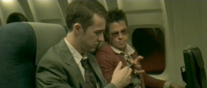 Brad Pitt (Tyler Durden) and Edward Norton in Fight Club (1999)