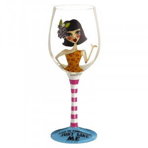 Wine Glass for Girlfriends with Funny Sayings
