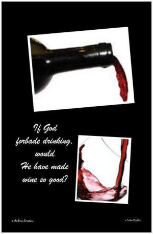 Wine Art Print Poster Funny Religious Drinking Quote. Ask seller a ...