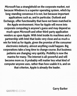 other third-party application vendors as upon Apple. With Intel inside ...