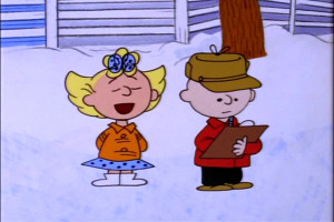 Sally Charlie Brown Christmas Will you please write a letter to santa ...