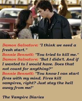 TVD Bonnie and Damon Quote