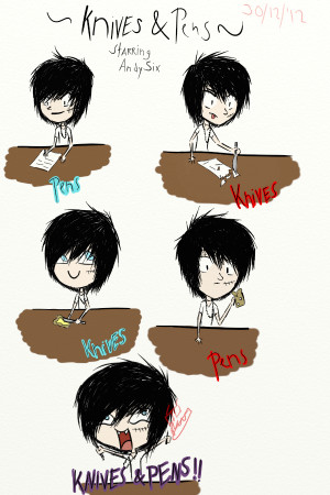 Knives And Pens Drawanimefreak