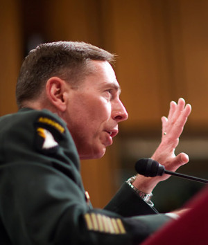 US Commander in Iraq General David Petraeus speaks to the Senate Armed ...
