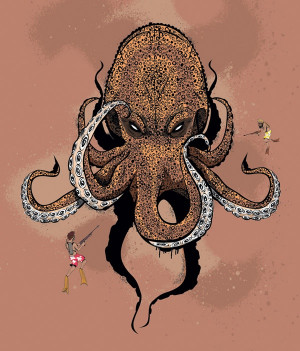 Octopus by Mike Watt, via Behance