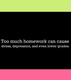 Too much homework