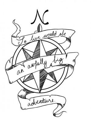 Compass quote: Tattoo Ideas, Peter Pan Tattoo, Big Adventure, Peter ...