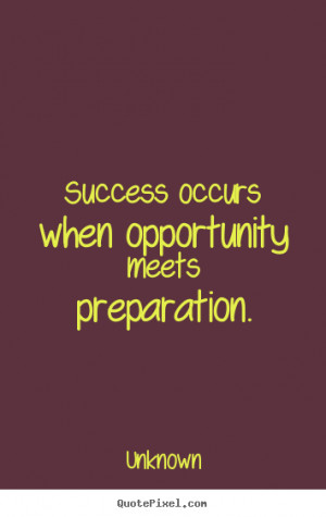 Quotes About Success and Preparation