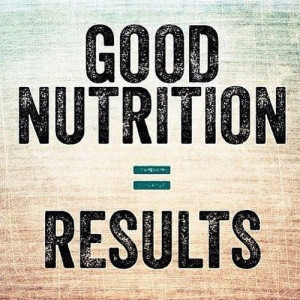Good nutrition = results