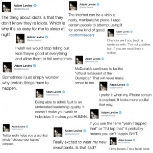 Adam Levine Twitter Quotes