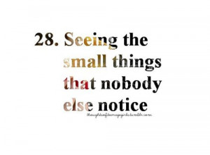 Quotes About Small Things