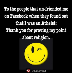 Seriously, you have proven that if you need religion to make you a ...