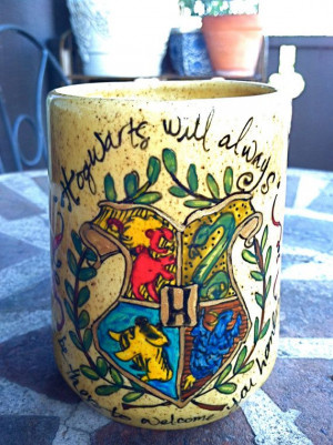 Harry Potter Hogwarts Crest with J.K. Rowling Quote: 