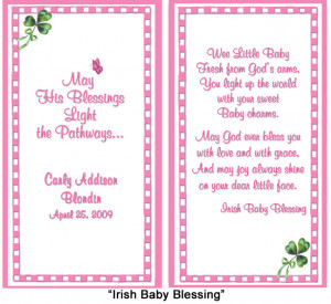 Irish Baby Blessing