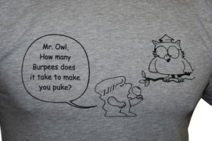 Love2WOD Shirt: Mr. Owl / Burpees