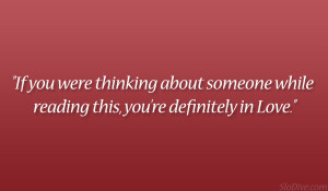Quotes About Thinking About Someone